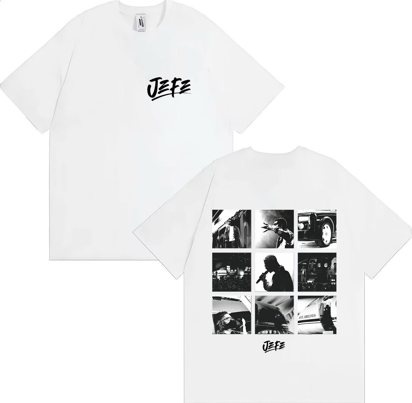 Hot Sale Rapper Ninho Jefe Harajuku Tshirt Men Women Hip Hop Fashion Summer Casual Short Sleeve Cotton Y2K T Shirt Tops Teenager