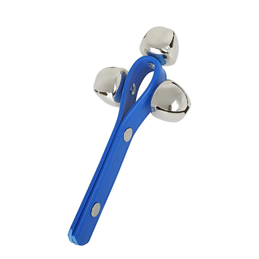 Orff Hand Held Rattle Bell Tambourine ABS Plastic Handbell Percussion Musical Instrument Musical Toy KTV Party Shaker Game