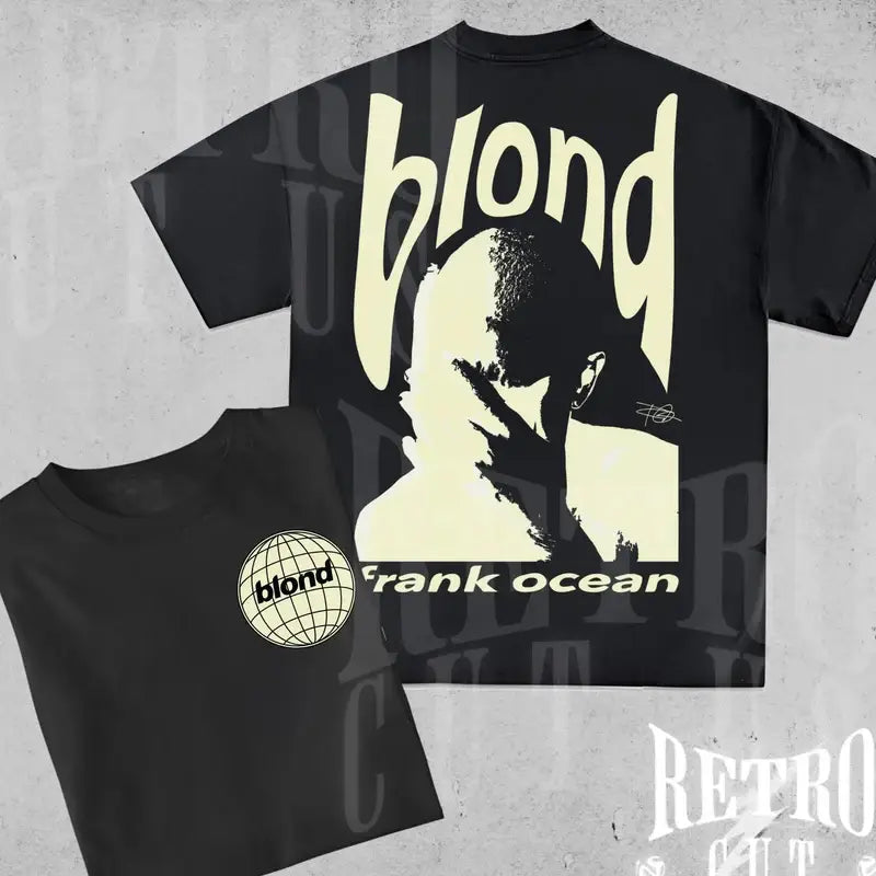 Rapper Frank Retro Graphic T Shirt Men’s Hip Hop Ocean Album Clothing T-Shirts Y2k Unisex Blond Fashion Oversized Cotton T-shirt