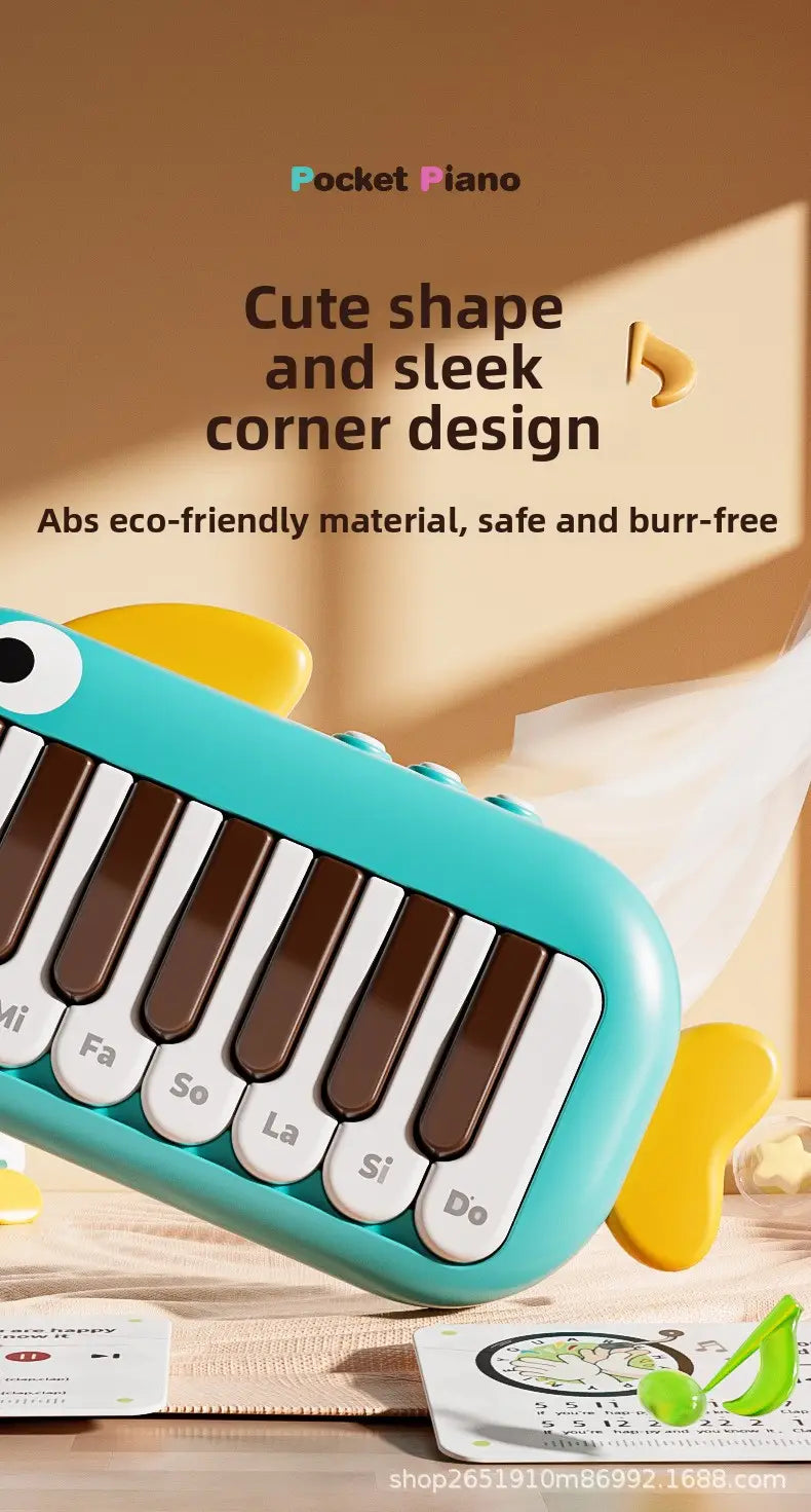 Baby Music instruments Montessori Electronic Multifunctional Music Pocket Piano Keyboard Toy Learning Educational Games for Kids