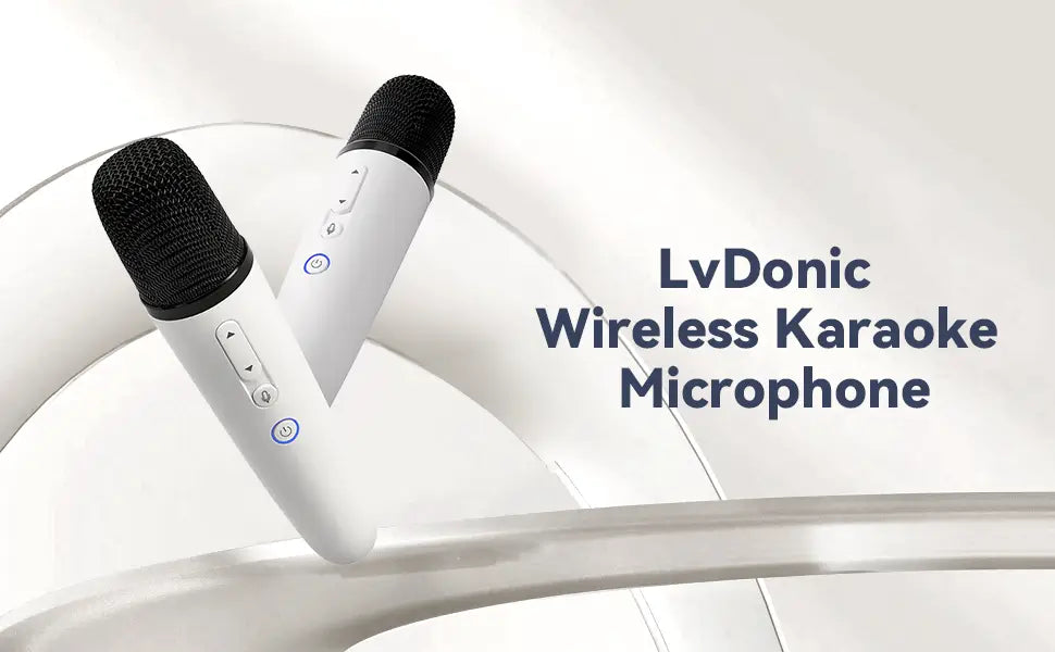 T1-테슬라 Car Karaoke Microphone 테슬라 Rechargeable Caraoke Mic with USB-A & USB-C Receiver Plug to Use，No Need Pair