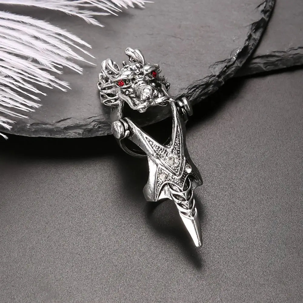 Hip Hop Punk Adjustable Finger Ring Skull Claw Ring Male Female Korean Style Ring Dragon Ring Knuckle Ring Fashion Jewelry