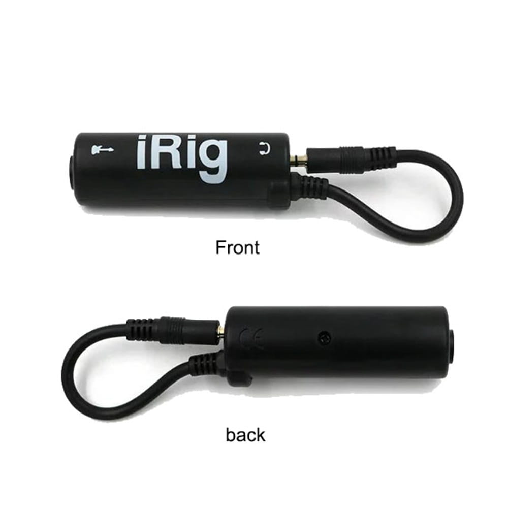 1 pc IRIG guitar interface converter 3.5mm audio cable with low background noise high fidelity frosted anti scratch feature