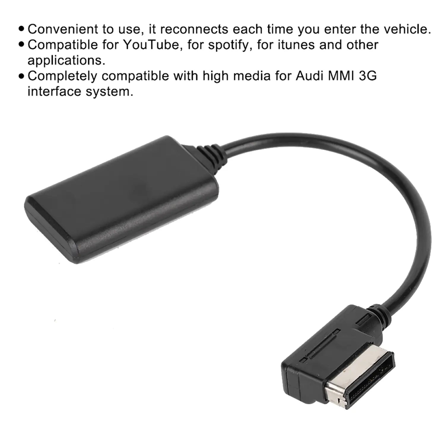 Audio Cable AUX Cable for MMI Music Interface Adapter Bluetooth5.0 AUX Music Interface Adapter Audio Cable for Audi AMI MMI MDI