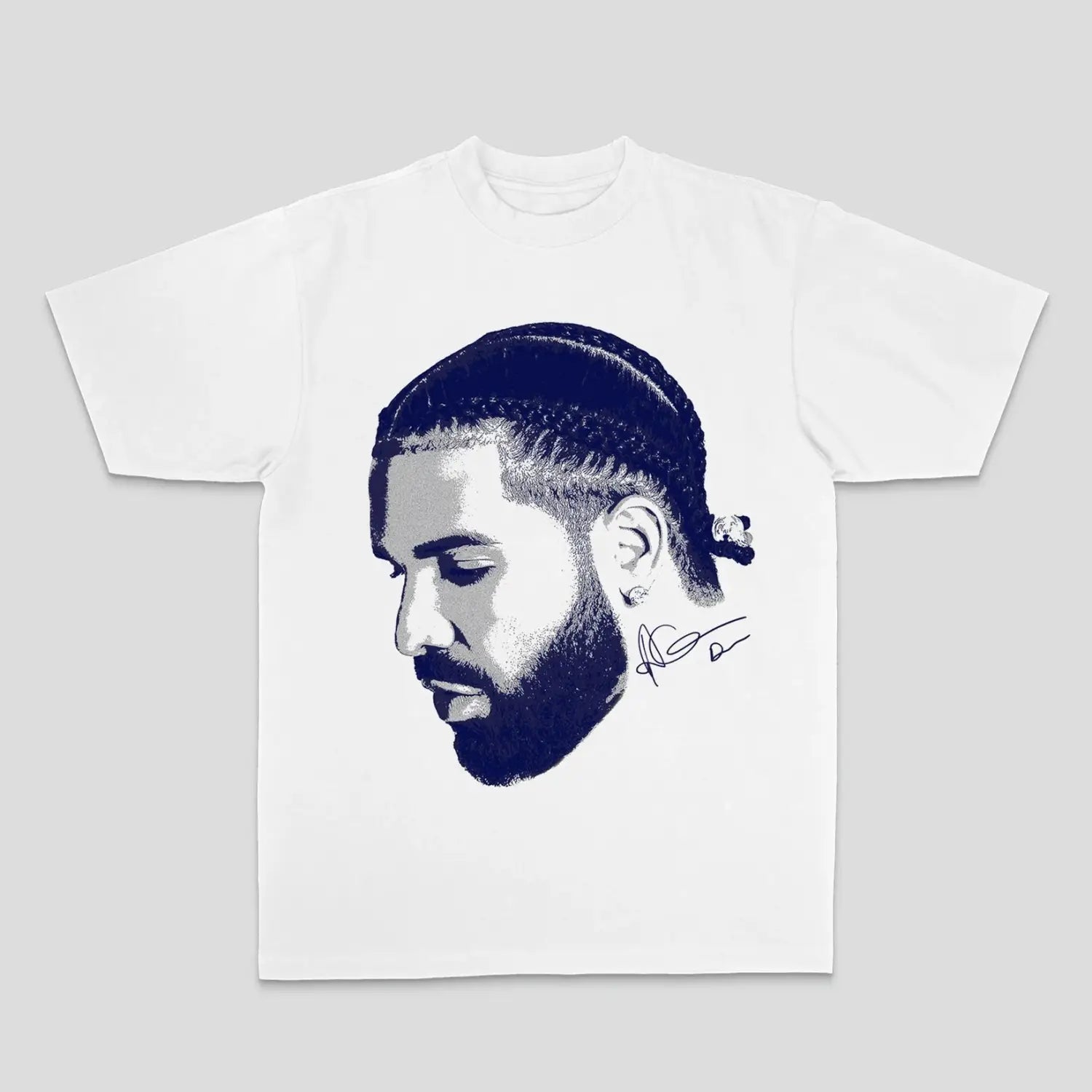 Hip-hop and Rap Top European and American Drake Male Duck Rock High Street Sports Casual Men’s and Women’s T-shirt Couple