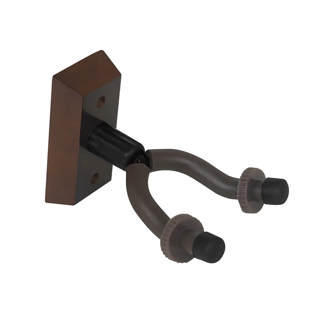Guitar Wall Mount Hook Stand Walnut Base Metal Wall Stand Bracket for Violin Bass Ukulele Banjo Guitar Parts & Accessories