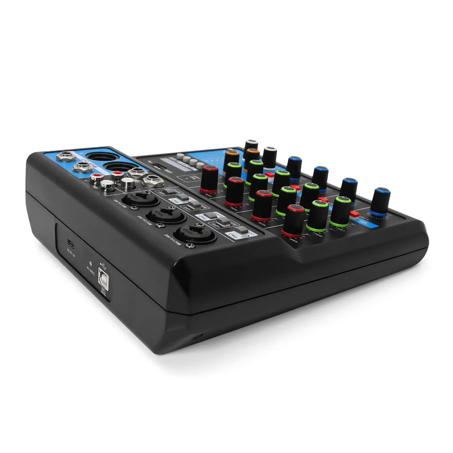 HD A4 A5 Sound Card Mixing Console Mixer Professional Audio 4 5 Channel Sound Mixer For Live Streaming DJ Audio Equipment