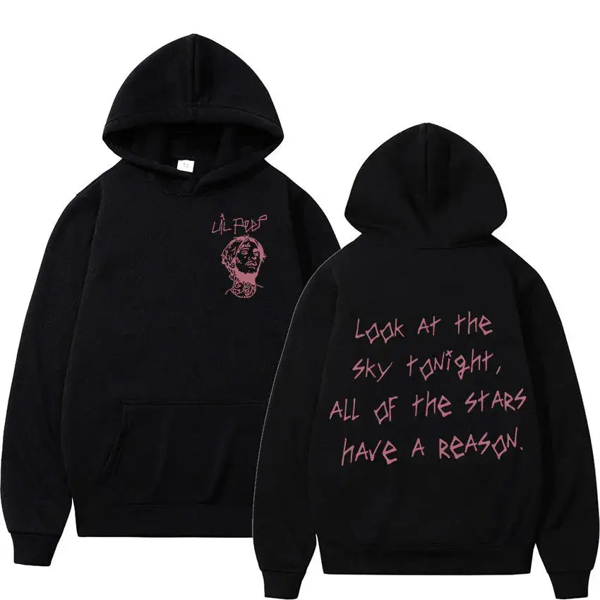Rapper Lil Peep Tour Concert Hoodie Men’s Hip Hop Fashion Pullover Sweatshirt Unisex Casual Long Sleeve Hooded Gothic Streetwear
