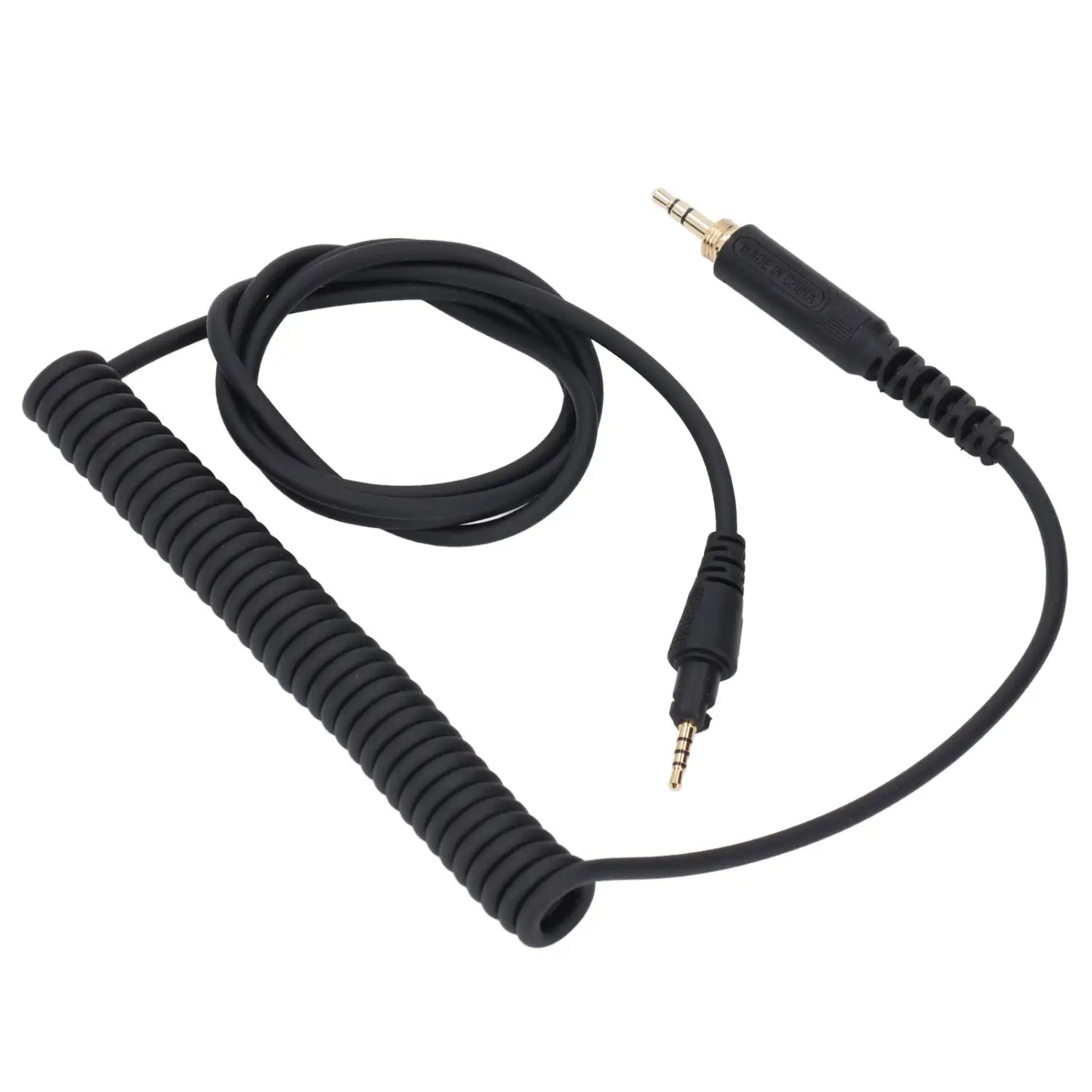Headphone Sound Cable Long Spring Extension Sound Cable with 3.5mm Plug 6.3mm Adapter for Pioneer DJ HDJ CUE1 HDJ CUE1BT X5 X7