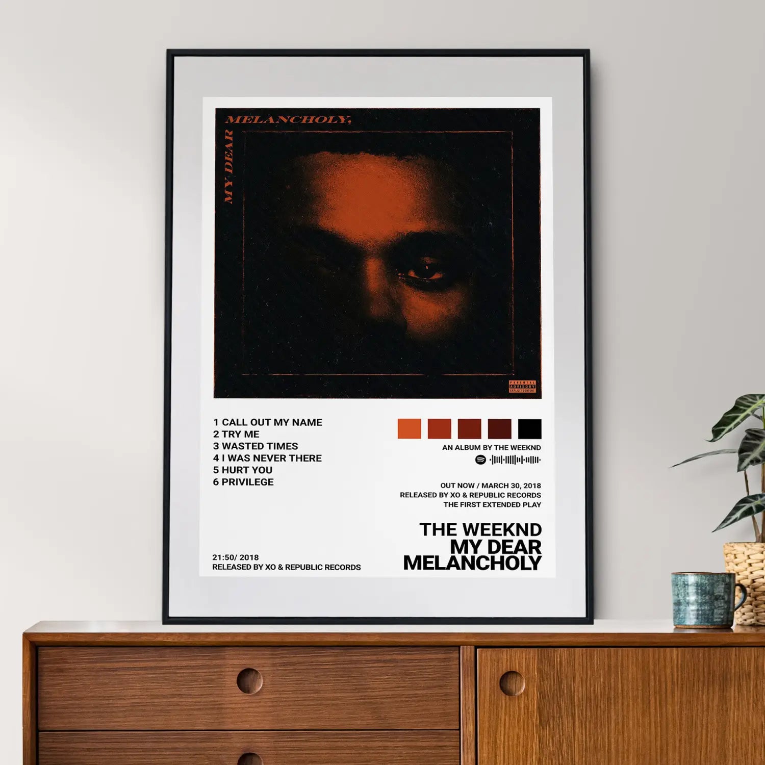 Hip Hop Rapper The Weeknd Music Album STARBOY Covers Canvas Painting Print Posters For Room Bar Wall Art Home Decor Picture Gift