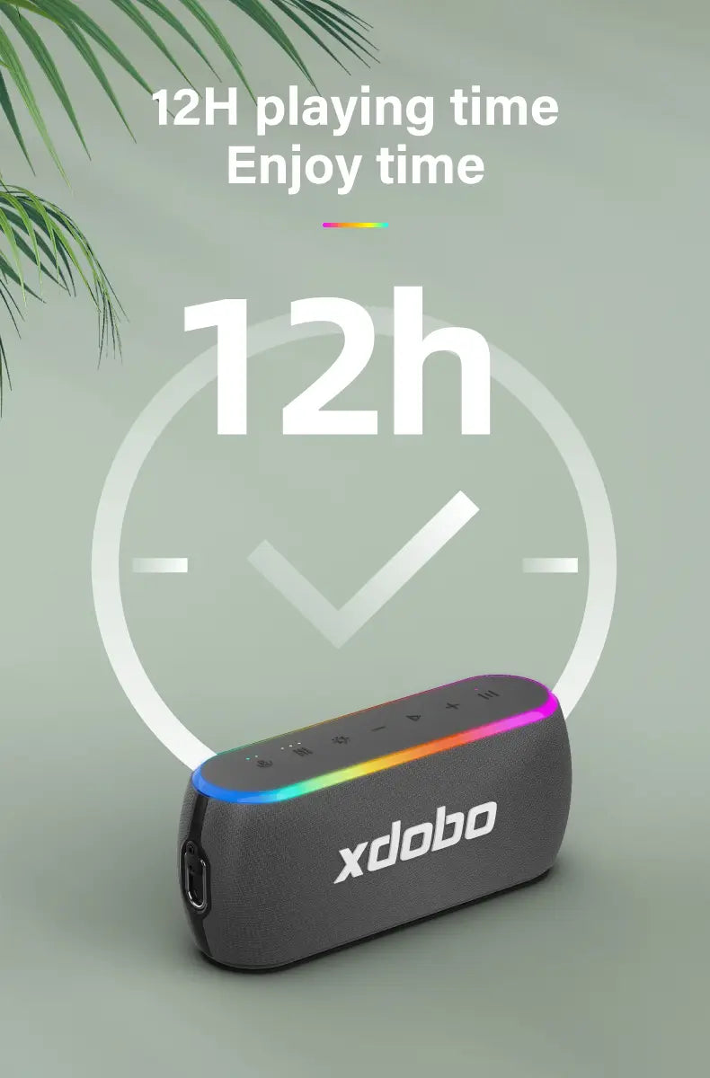 XDOBO X8 III Bluetooth Speaker Wireless Subwoofer 6600mAh 60W Powerful Deep Bass Power Bank Outdoor Party Hiking Music Fun