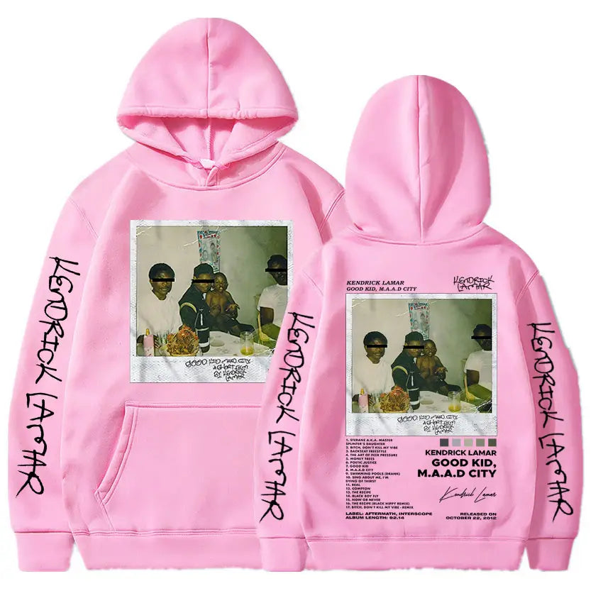 Kendrick Lamar Good Kid men’s hoodie Hip-Hop music album cover Hoodie Casual fashion streetwear