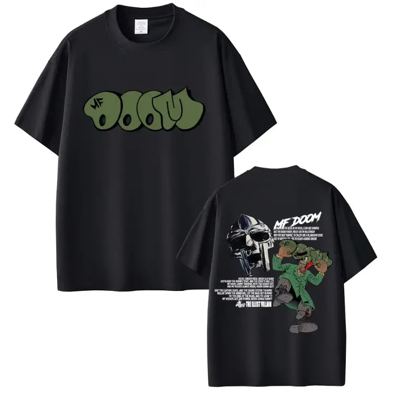 Rapper Mf Doom Album Madvillainy Graphic T-shirt Men Women Hip Hop Fashion Vintage T-shirts Male Casual Cotton Oversized T Shirt