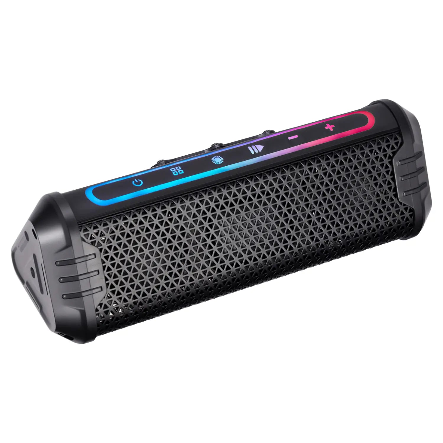 Motorcycle Speaker Waterproof USB AUX Music Player LED Ambient Lighting for 7/8-1.25 Handlebar ATV UTV Accessories Equipments