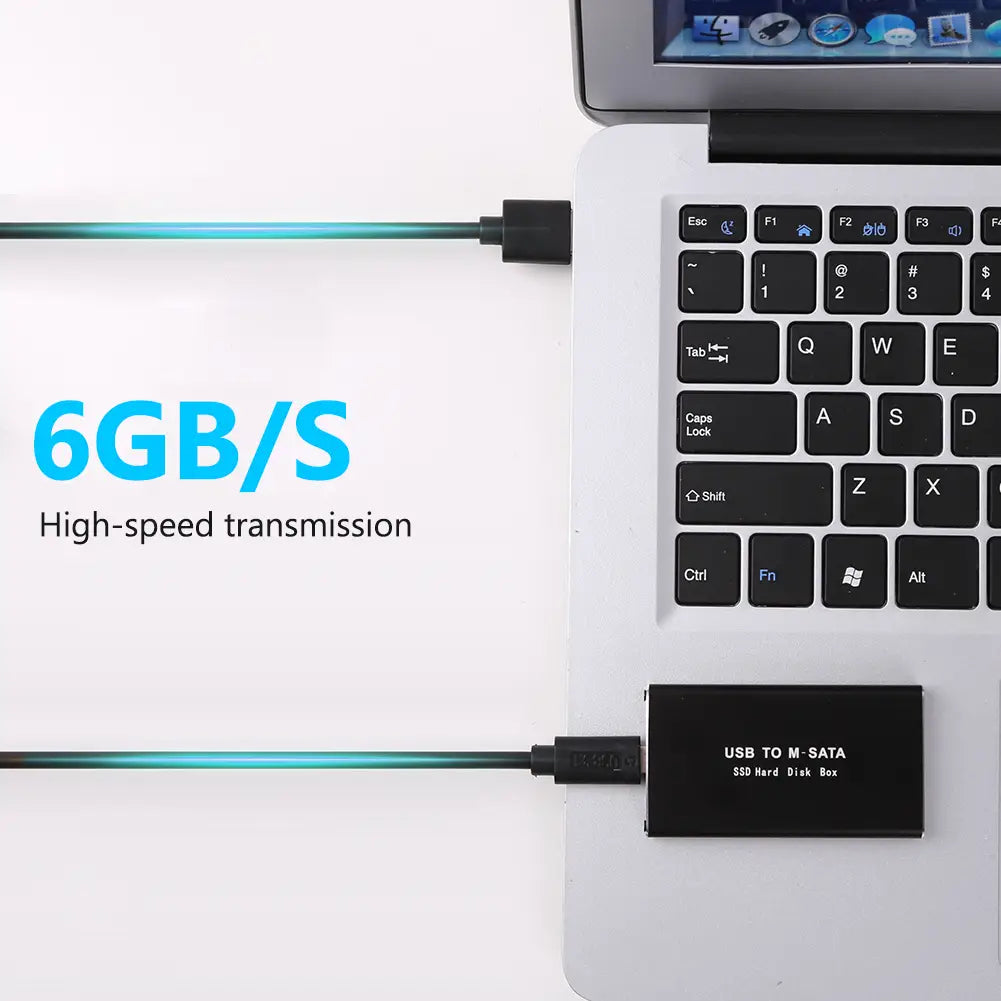mSATA To USB 3.0/3.1 SSD Enclosure External HD Hard Drive Disk Box Storage Case Adapter