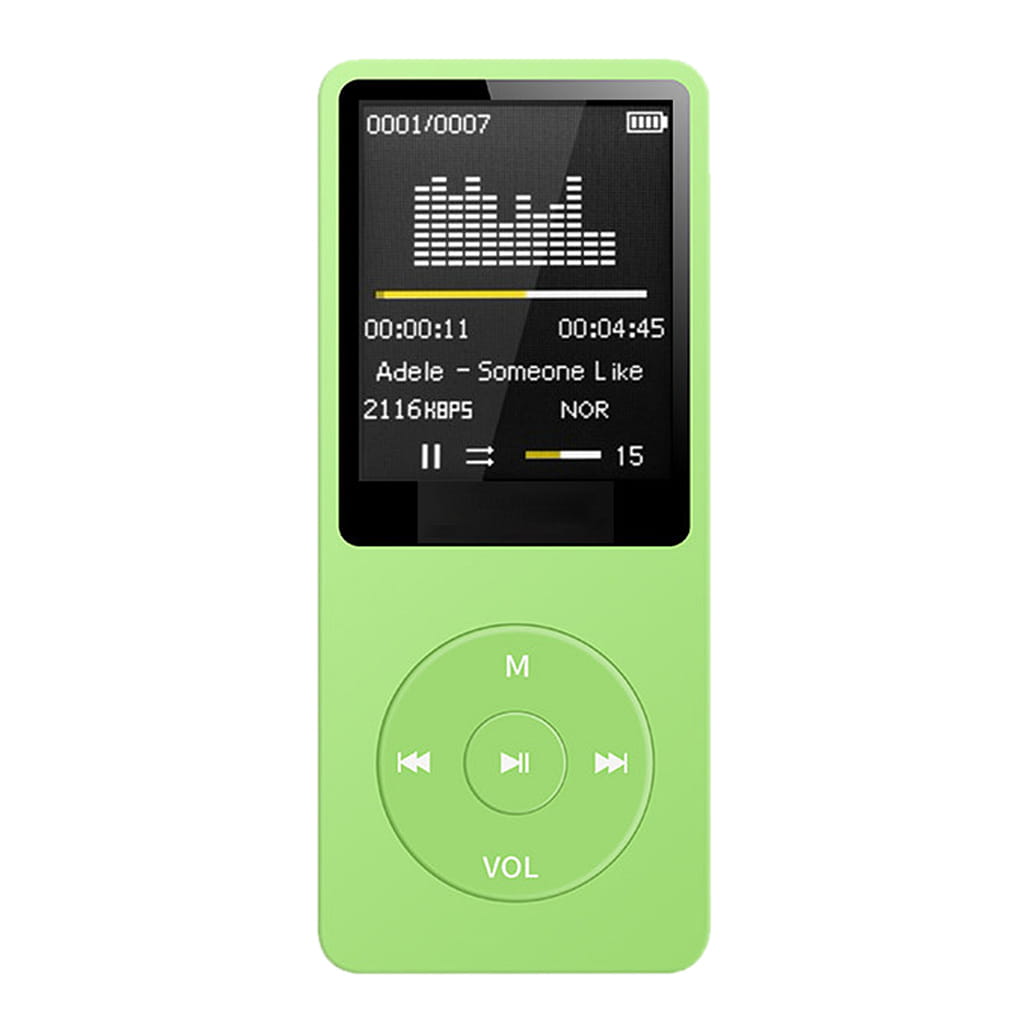 Portable MP3 Player USB Charging Record Digital Display Screen Media Lossless Portable Pocket Sports Running Walking Music Play