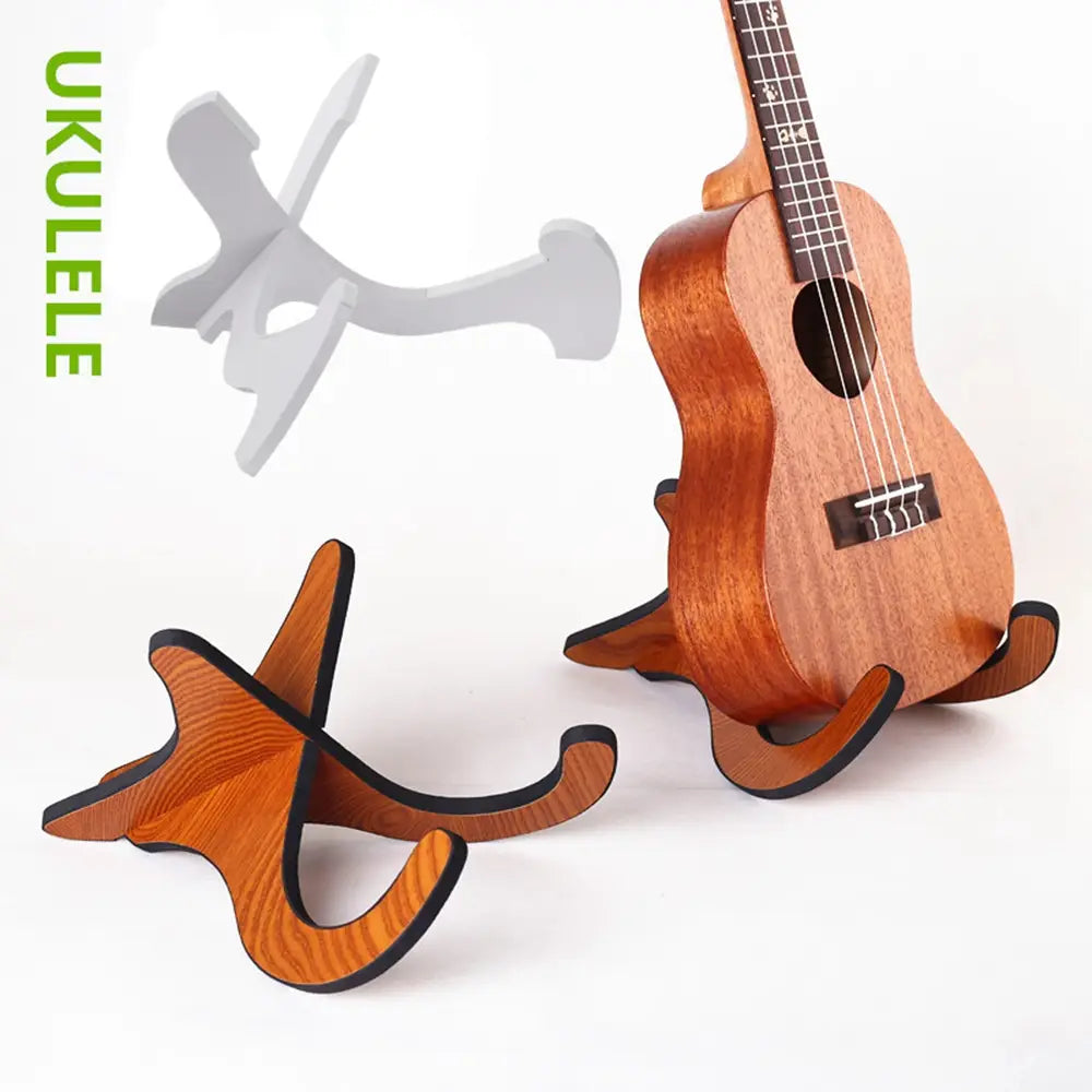 New Instrument Part Accessories Portable Foldable Holder Musical Strings Vertical Ukulele Display Guitar Stand Rack