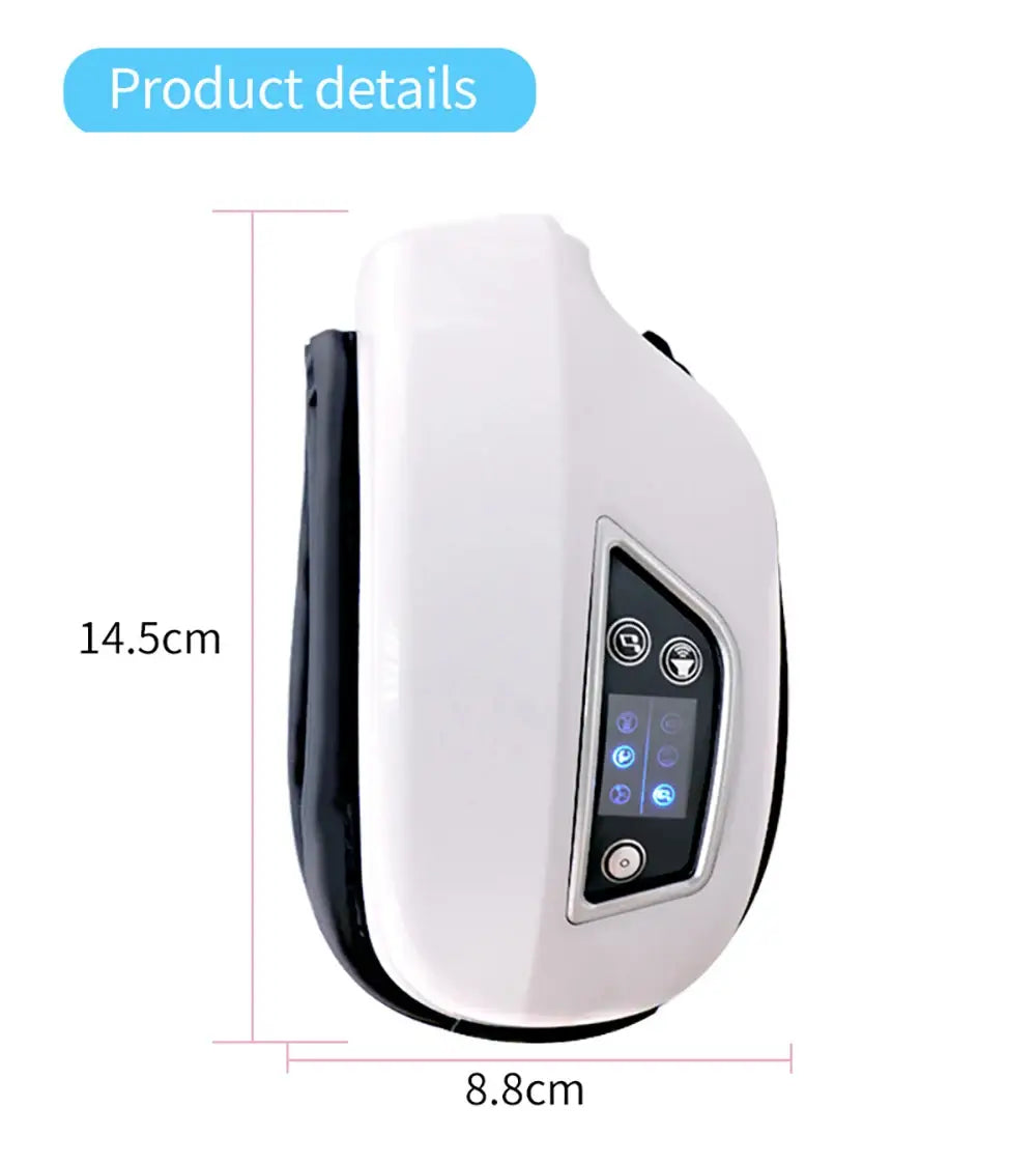 Eye Massager Smart Foldable Vibration Airbag Compress Eye Massage Instrument Bluetooth Music Eye Care Glasses Eye Relax Fatigue