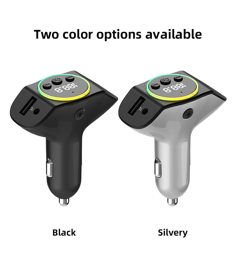 PD30W + QC3.0 Bluetooth 5.3 Car MP3 Player FM Transmitter Wireless Handsfree U Disk Play Music USB Type-C Car Fast Charger Adapter