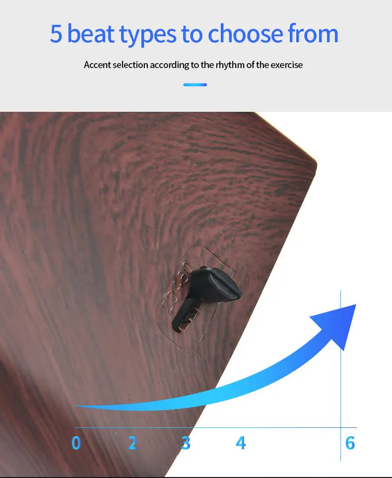 Mechanical Metronomes for Piano Guitar Violin Bass Drum and Other Musical Instruments Loud Sound High Precision(Wood Grain)