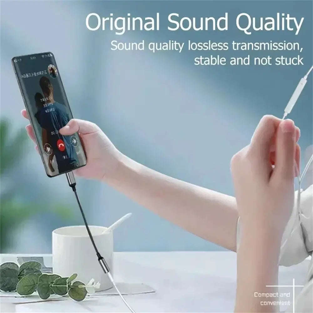 Type C 3.5 Aux Jack Audio Cable USB Type C To 3.5mm Audio Adapter Earphone Wire Converter For iPhone 15 Samsung Galaxy S24 S23