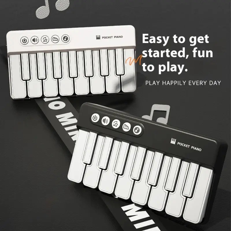 Musical Learning Toy Piano for Portable Design Enhances Creativity While Building Basic Music Knowledge with ABS Texture