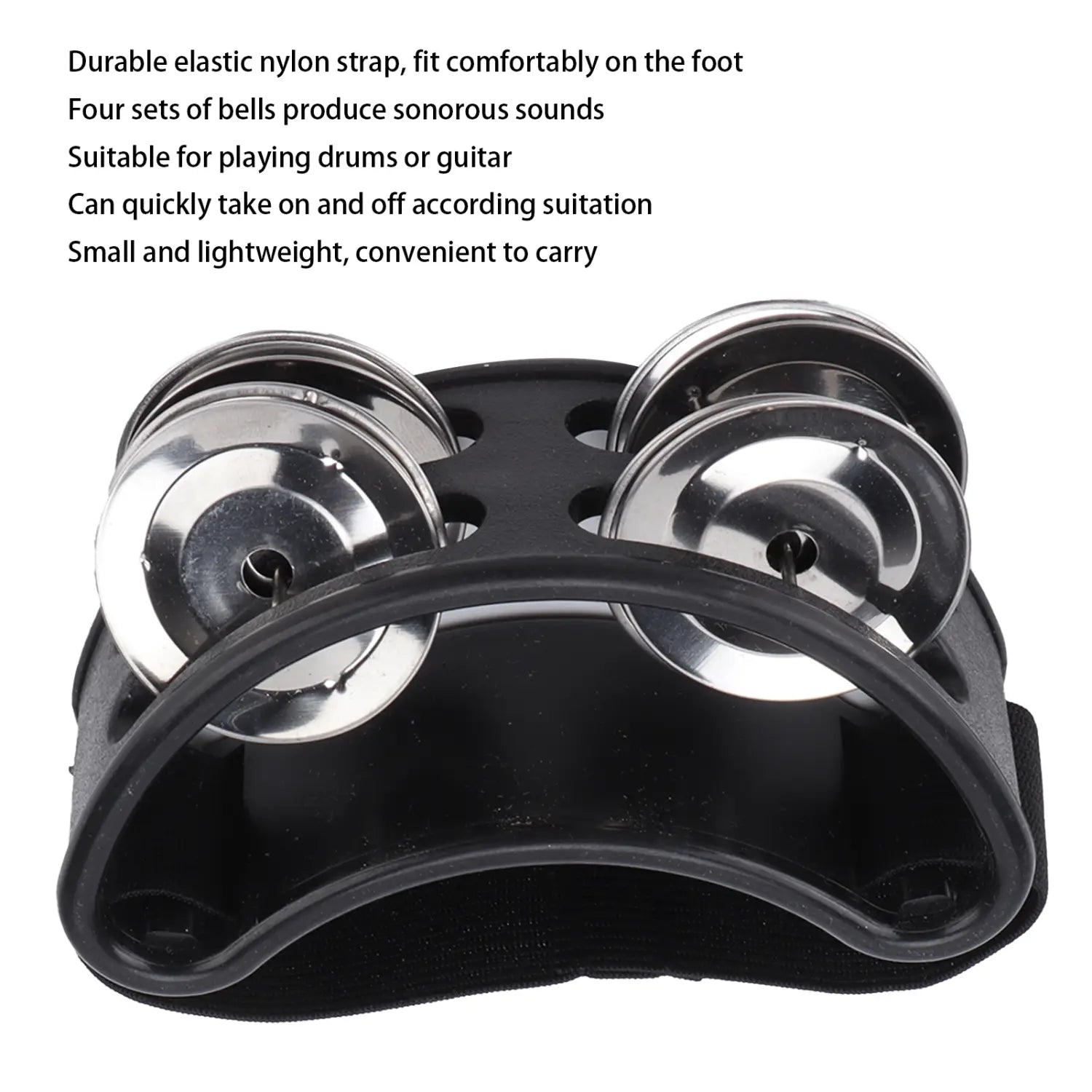 Foot Shaker Foot Shaker Percussion Foot Tambourine Shaker Percussion Drum Set Metal Jingle Musical Instrument Accessories