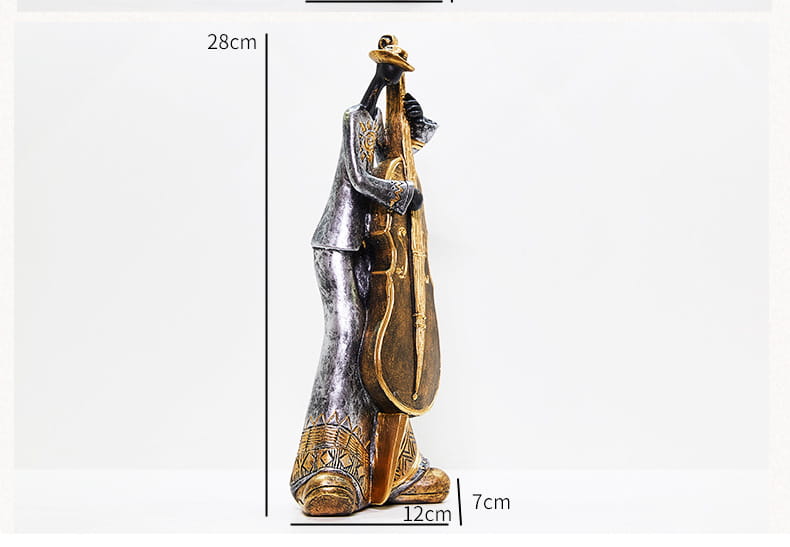 Creative American Band Decoration Musical Instrument Model Living Room Porch Study Nordic Arts And Crafts Statue Sculpture Home