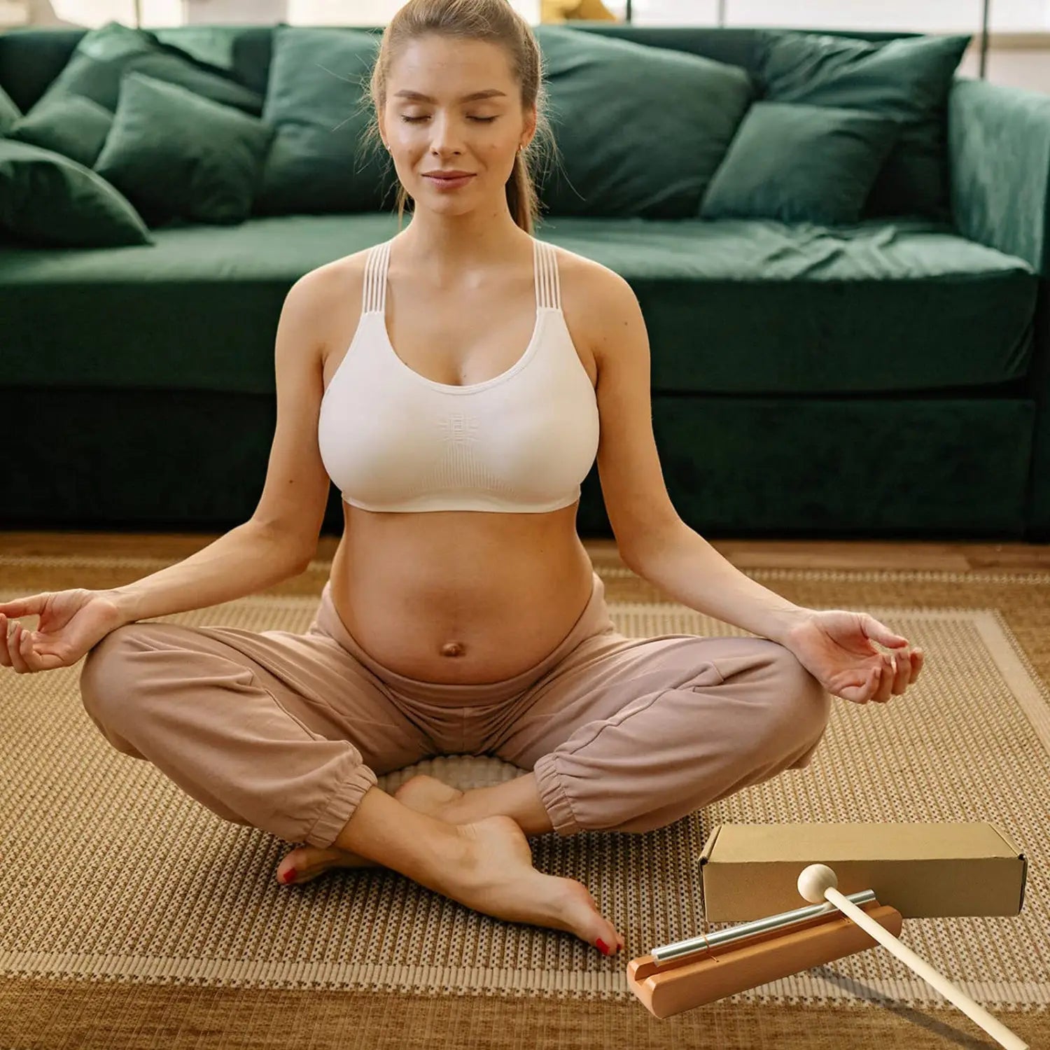 Miwayer Energy Chime Percussion,Hand Bell Meditation Chimes,Teacher Tools Reminder Tuned Energy Chimes Music Instrument