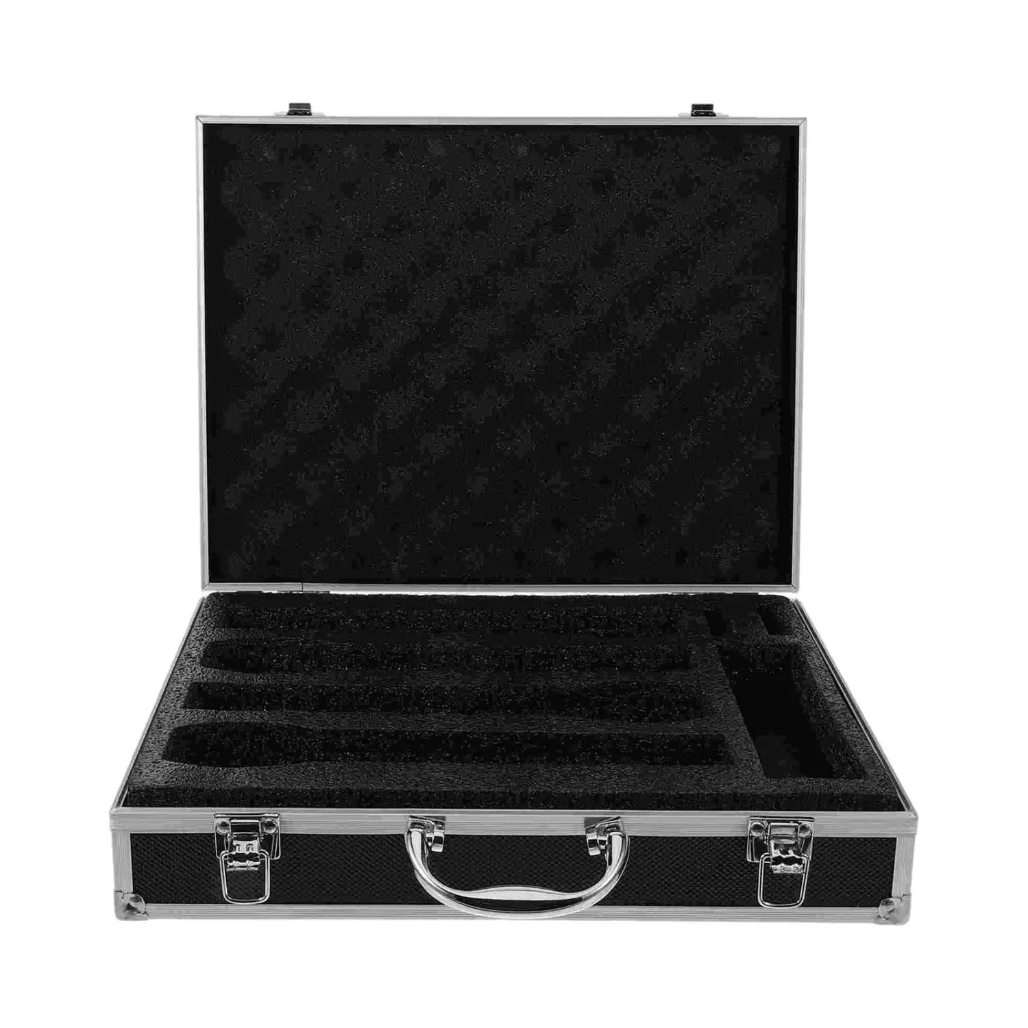 Microphones Storage Case with Sponge,Mic Equipment Suitcase,4 Mics Storage Case Instrument Box,for Microphones Sound Card Studio