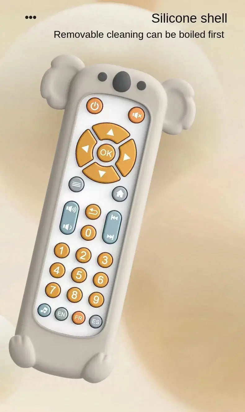 Infant Simulation TV Remote Control Toys with Music and Light Musical Baby Toy Sensory Remote Kids Baby Toys for 1 2 3 Years Old