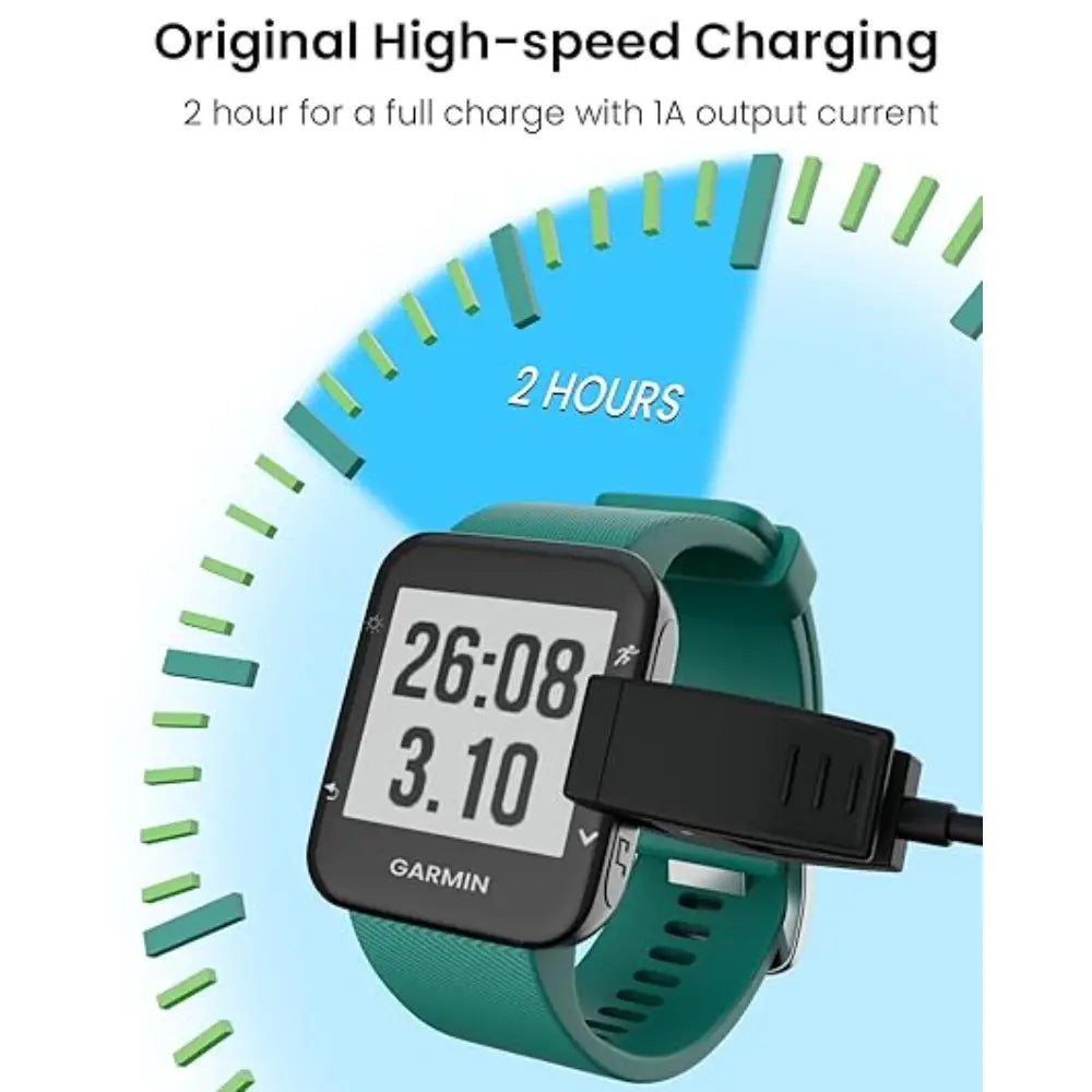 For Garmin Forerunner 735XT 235 35 64 230 630 645/645 Music Approach S20/G10 Smartwatch Replacement Charger Charging Clip Cable