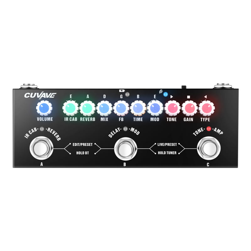 CUVAVE CUBE BABY Multifunctional Electric Guitar Combined Effect Pedal with Wireless Music Playback Phone Recording Audio