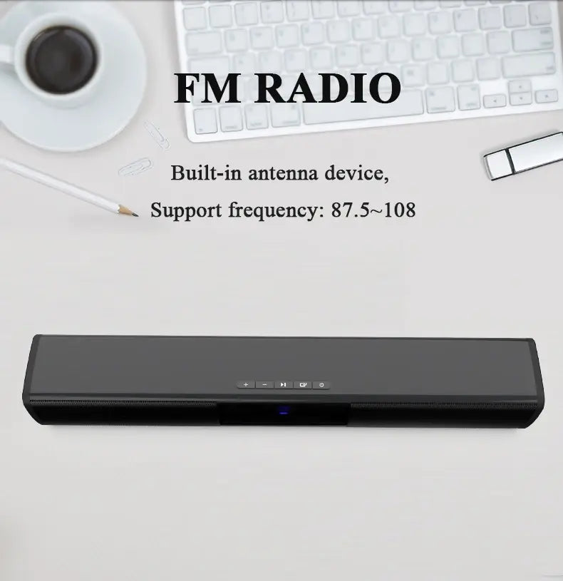 Super Powerful Sound Bar Portable Wireless Bluetooth Speaker Surround Stereo Home TV Sound Box Subwoofer FM Radio caixa de som