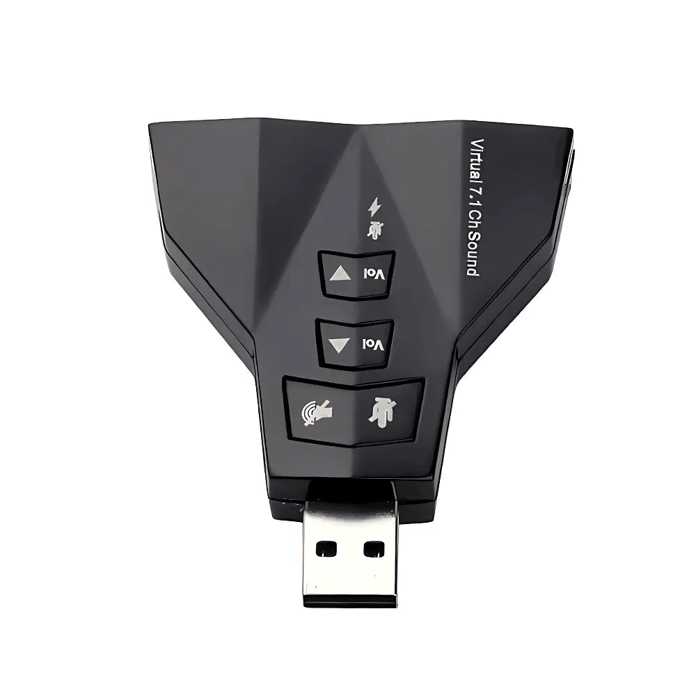 External Virtual USB SOUNDcard 7 In 1 Channel 3D Sound Audio Adapter Dual Microphone Dual Audio Interface Output Independent