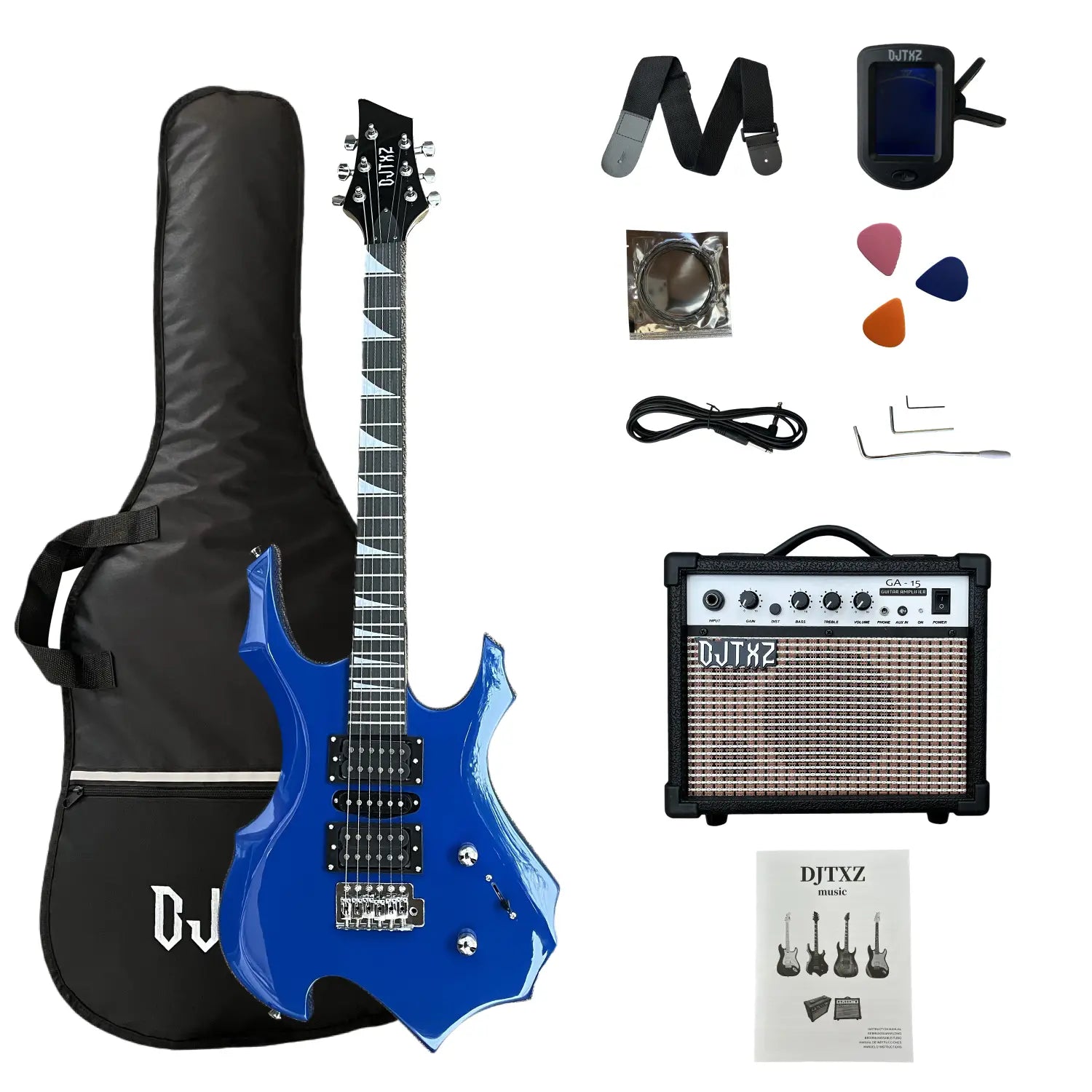 Electric Guitar with Speaker Amplifier Guitar Performance Special Set Alien Guitar Practice