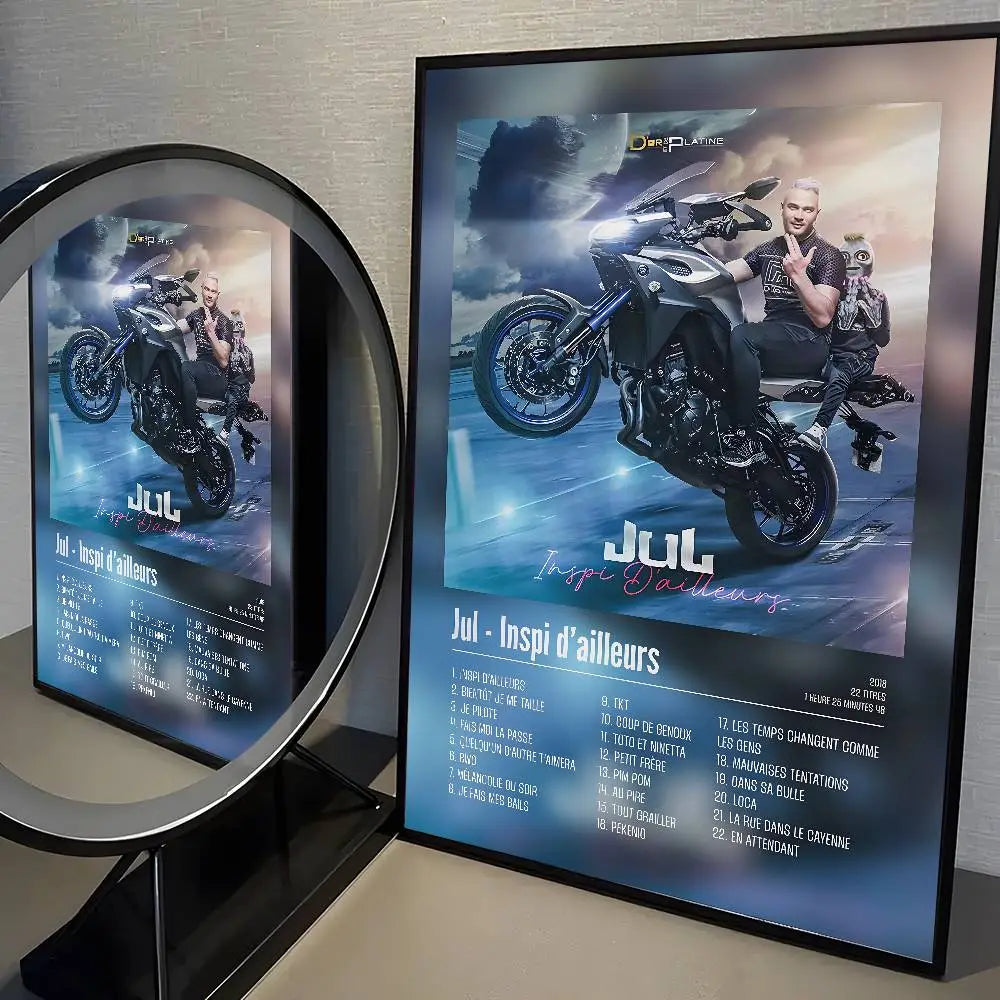 Popular Music Rapper Singer J-Jul High-Quality Posters Aesthetic Wall Painting Stickers For Dormitory And Living Room Decor
