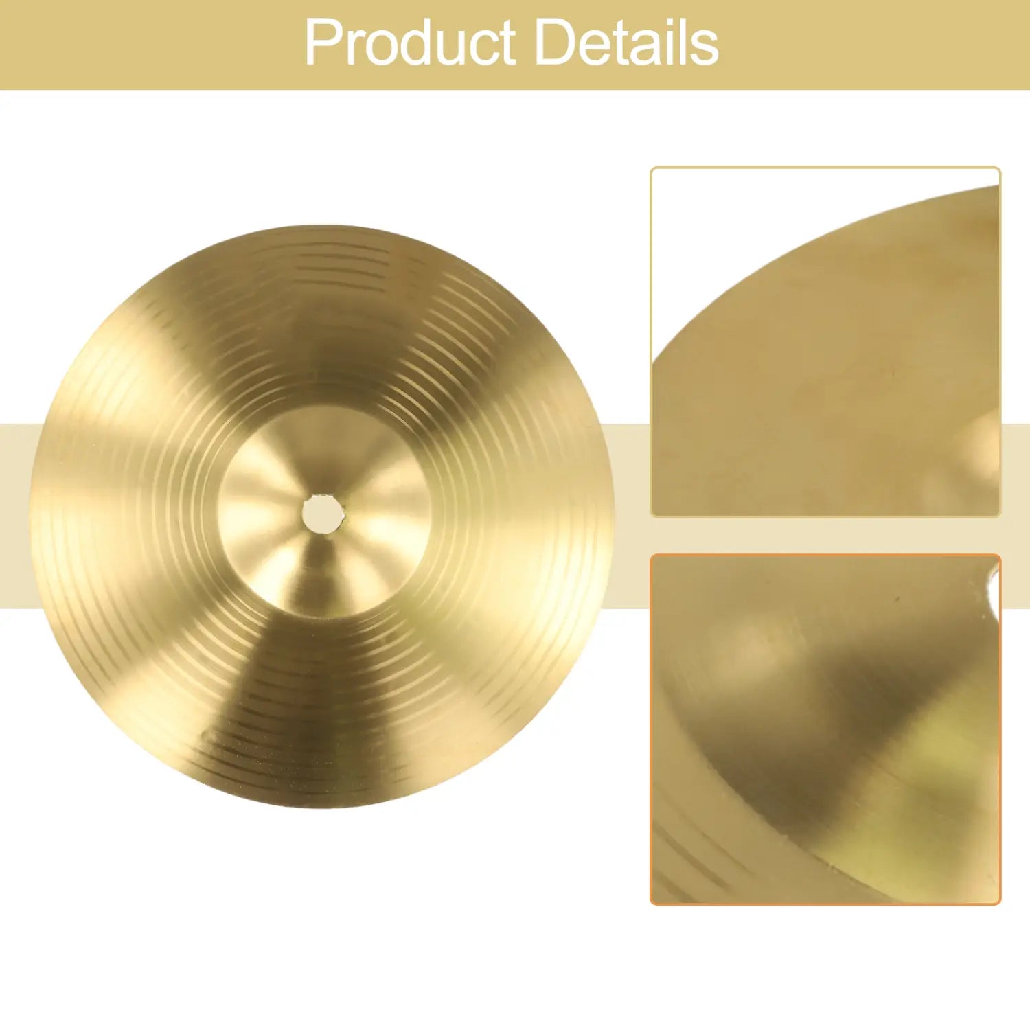 8 10 Inch Drum Brass Cymbals Percussion Splash Crash Hi-Hat For Jazz Drum Crash Cymbal Musical Instrument Parts Drum Cymbal
