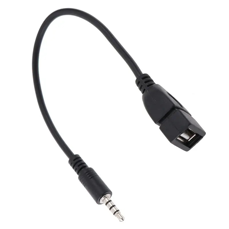 Car Audio Cable OTG Female Adaptor Aux TO USB MP3 Playback Decoder Play USB Flash Drive Music 3.5MM OTG Adaptor Cable