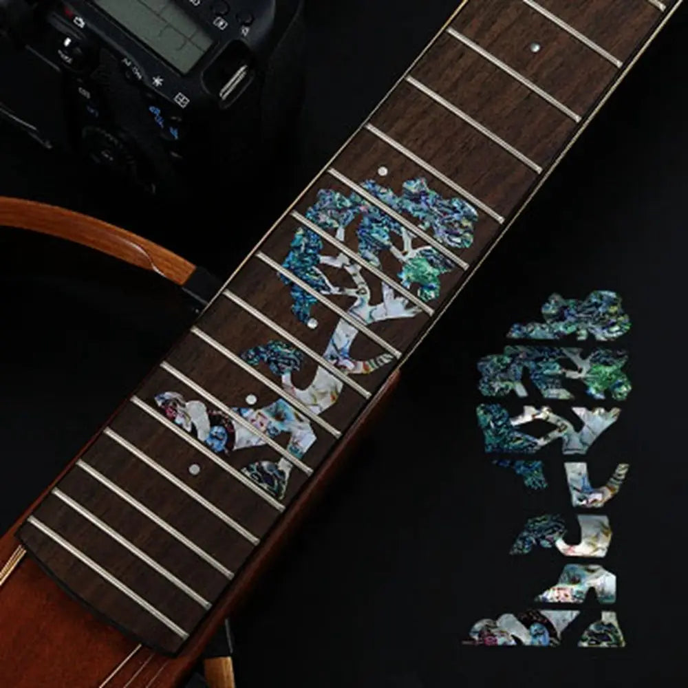 Instrument Decorations Electric Guitar Parts Ultra Thin Stickers Cross Inlay Decals Fretboard Sticker Guitarra Accessories