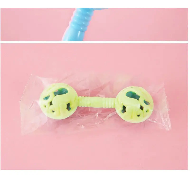3Pcs Double-Headed Hand Rattle Children’s Party Toys To Appease The Baby Small Toy Rattle Toy Baby Shower Hand Holding Bell Gift