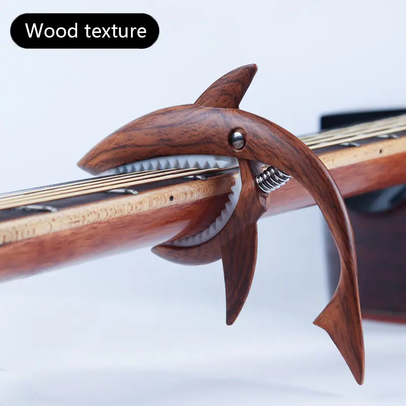 1PC Metal Shark Capo Acoustic Guitar Electric Guitar Tone Variation Clip Bass Bridge Zinc Alloy Musical Instrument Accessories