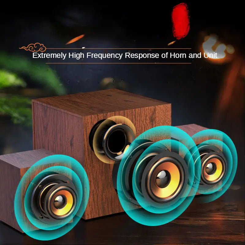 Computer Audio Full Set of Wired Outside The Loudspeaker Active Living Room Heavy Subwoofer Large Volume Professional