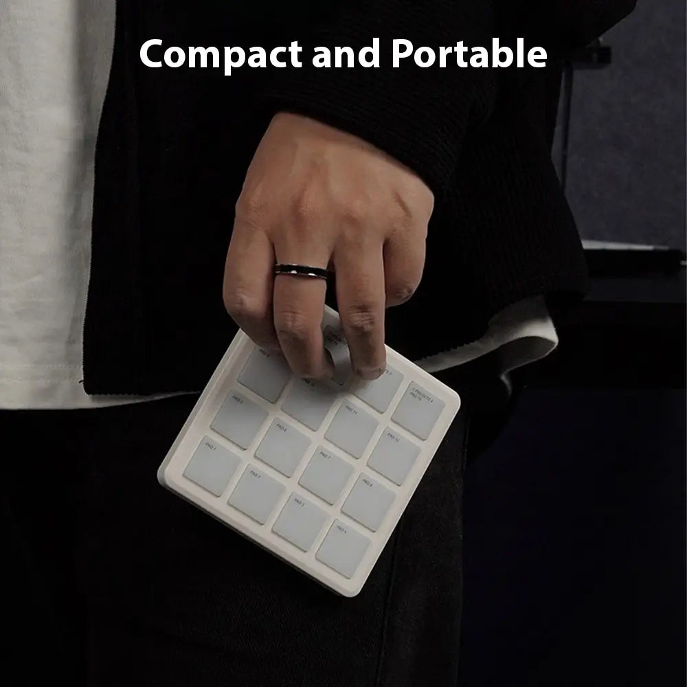 M-VAVE MIDI Controller Pad 16 Sensitive RGB Backlight Pads MIDI Keyboard Machine Connection Portable MIDI Pad
