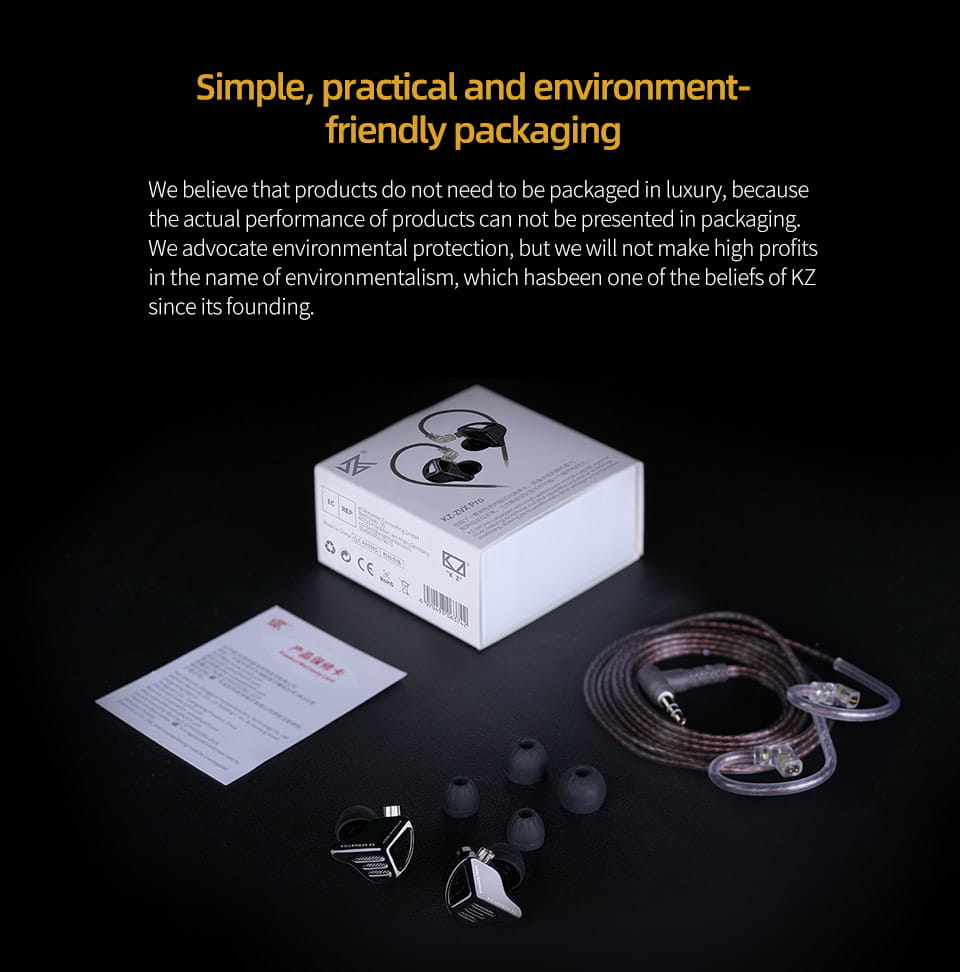 KZ ZVX PRO Dynamic In Ear Earphones HIFI Bass Earbuds Metal Monitor Headphones Sport Noise Cancelling Music Headsets