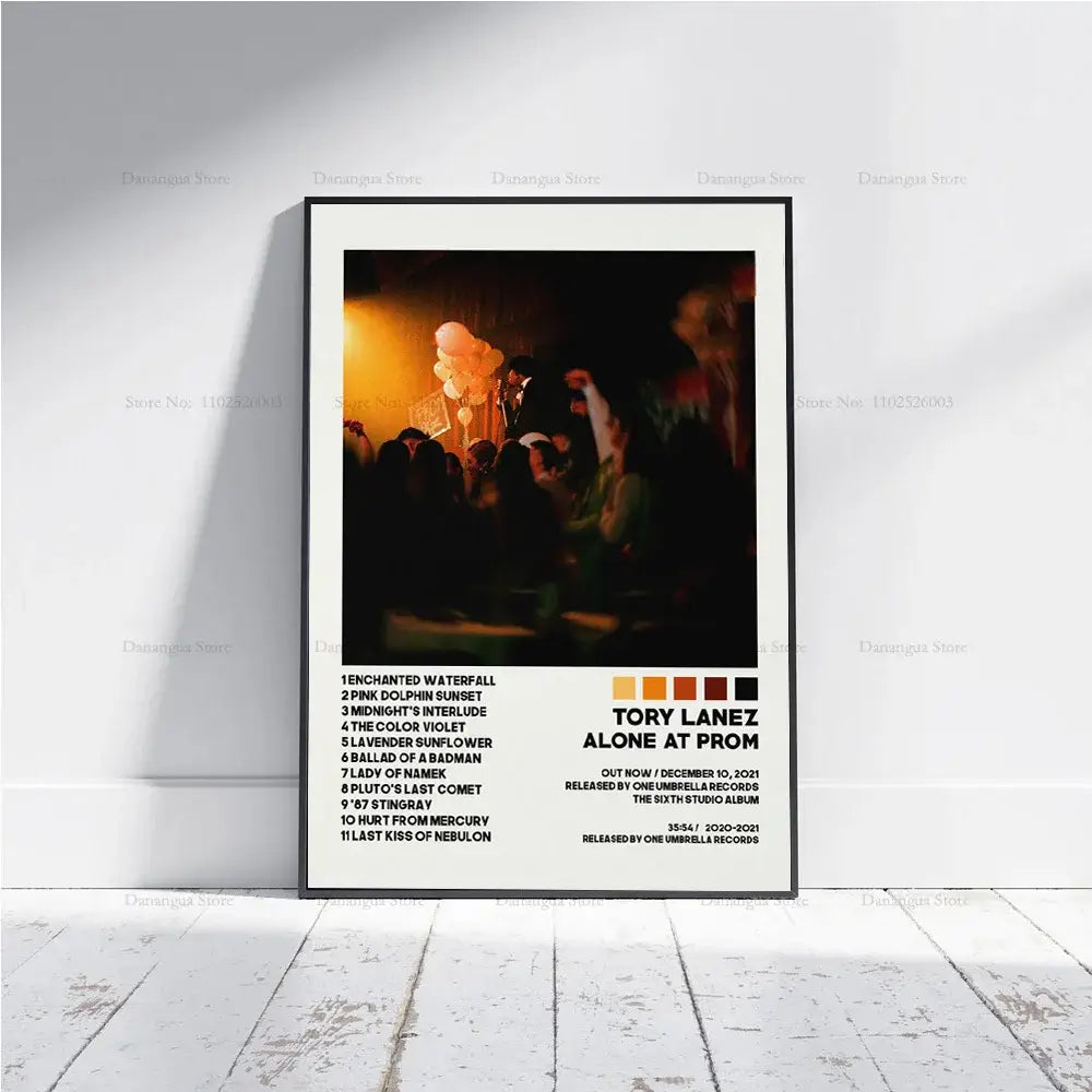 Hip Hop Music Album Cover Tory Lanez Alone At Prom Chixtape Poster Prints Wall Art Canvas Painting Picture Photo Room Home Decor