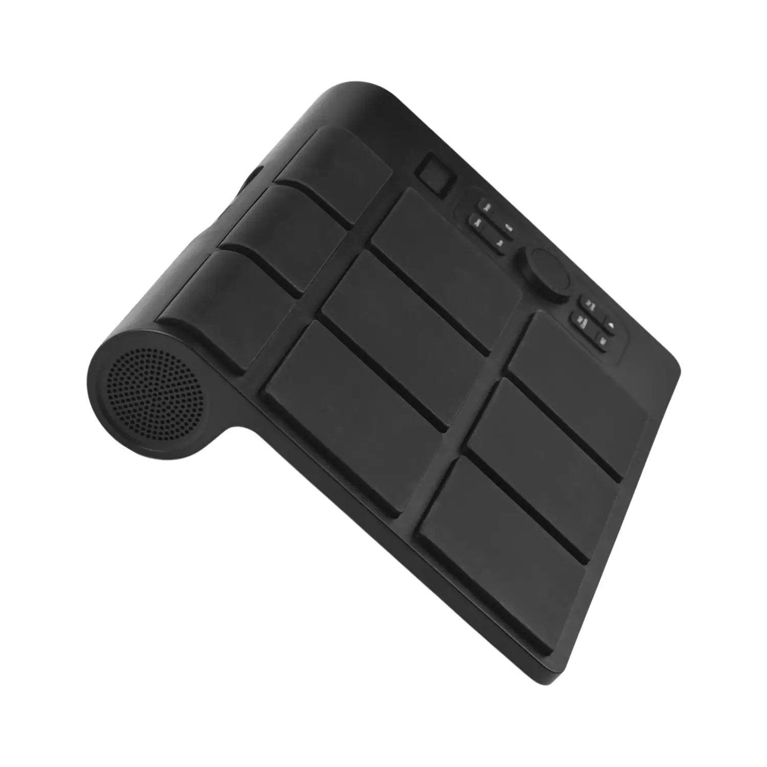 Electronic Tabletop Drum Set with 2 Speaker 9 Pads Color Lighting Supports BT MIDI Various Audio Connection LCD Display Adjustab