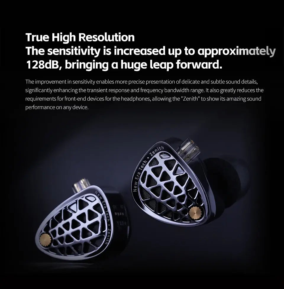 KZ Zenith Earphones Dynamic Driver Unite Headests Hifi Music Earbuds DJ Monitoring with Adjustable Tuning IEM Detachable Cable