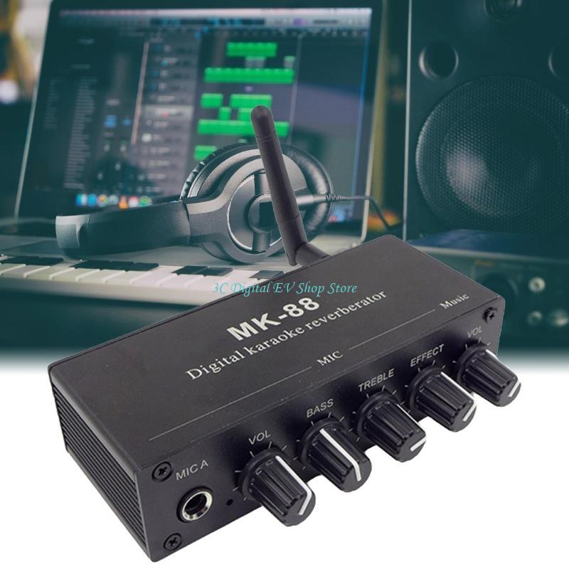 E74D MK88 Karaoke Preamp Reverberator Decoding Easy to Use for Family Gatherings and Music Creation with Customizable Effects