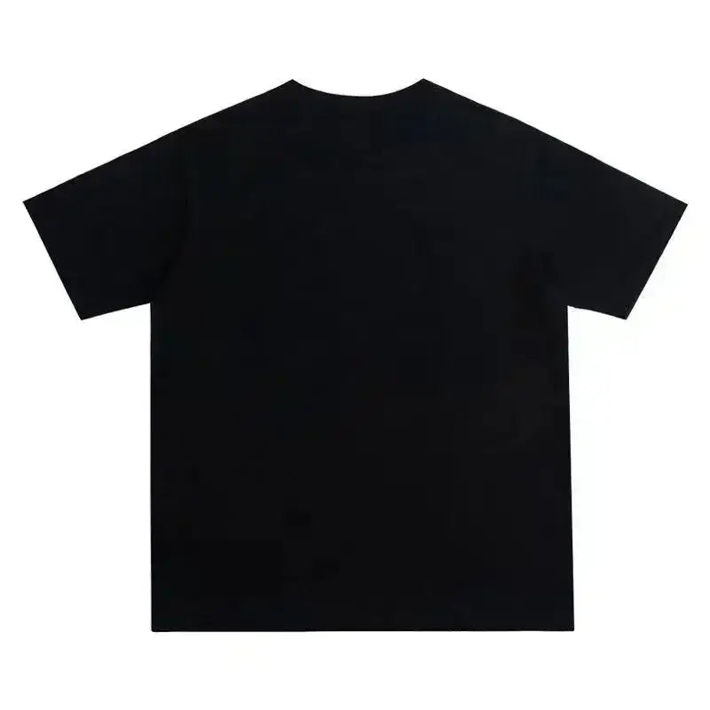 Washed Vintage Rapper Kanye West Graduation Bear Graphic T Shirt Men Pure Cotton T-shirt Men’s Hip Hop Fashion Oversized Tshirt
